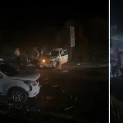 Colisão entre três carros ocorreu no km 38; outro passageiro ficou levemente ferido e um terceiro não se machucou