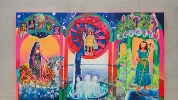 Exposição convida o
público a mergulhar no tema sobre as águas, explorando sua potência simbólica, espiritual e
política