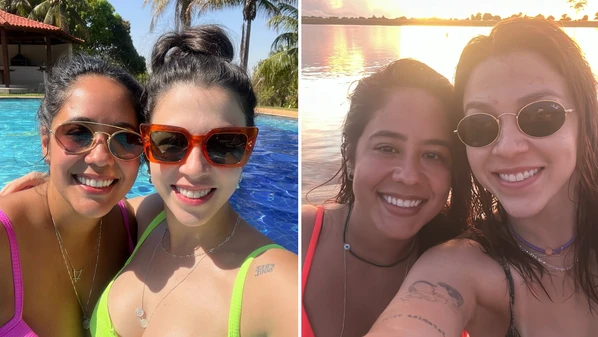 Na mensagem, acompanhada de fotos do casal, a filha do sertanejo lembrou dos desafios e das conquistas vividas