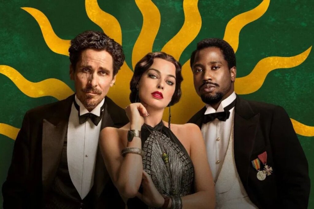 “Amsterdam” acompanha a história de três amigos que testemunham o assassinato de um senador (Imagem: Reprodução digital | Regency Enterprises, DreamCrew, New Regency e Keep Your Head)