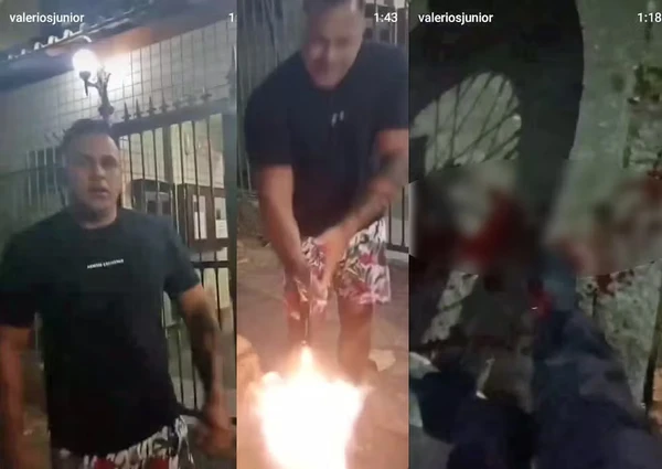 Reprodução de vídeo mostra momento em que José Rodrigo Ferrarini atira no pé de entregador