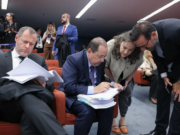 Defesa de Jair Bolsonaro (PL), durante primeiro dia de julgamento do ex-presidente e mais 7 réus no STF por trama golpista por Antonio Augusto/ STF