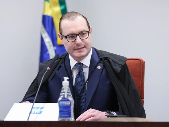 O ministro Cristiano Zanin, do Supremo Tribunal Federal (STF), durante primeiro dia de julgamento do ex-presidente Jair Bolsonaro (PL) e mais 7 réus no STF por trama golpista por Antonio Augusto/ STF