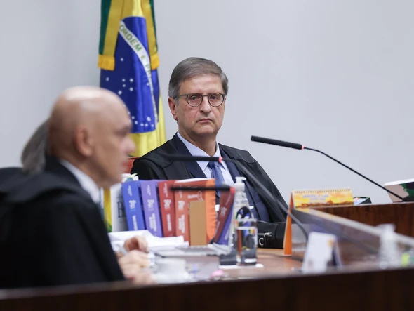 Paulo Gonet, procurador-geral da República, durante primeiro dia de julgamento do ex-presidente Jair Bolsonaro (PL) e mais 7 réus no STF por trama golpista por Antonio Augusto/ STF