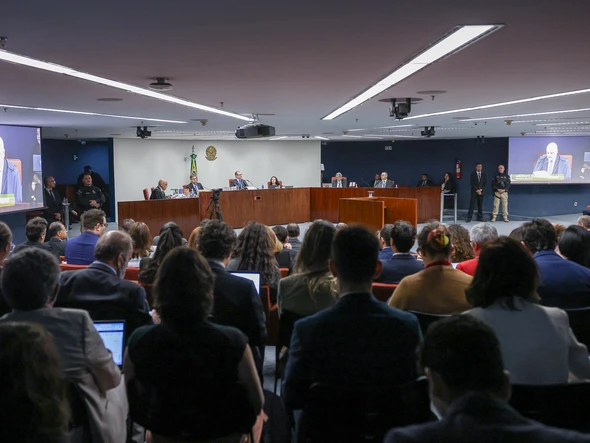 Primeiro dia de julgamento do ex-presidente Jair Bolsonaro (PL) e mais 7 réus no STF por trama golpista por Antonio Augusto/ STF
