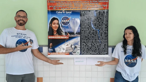 A capixaba Bárbara Rezende Martinelli foi uma entre os 10 estudantes escolhidos no mundo para integrar a missão da agência espacial norte-americana