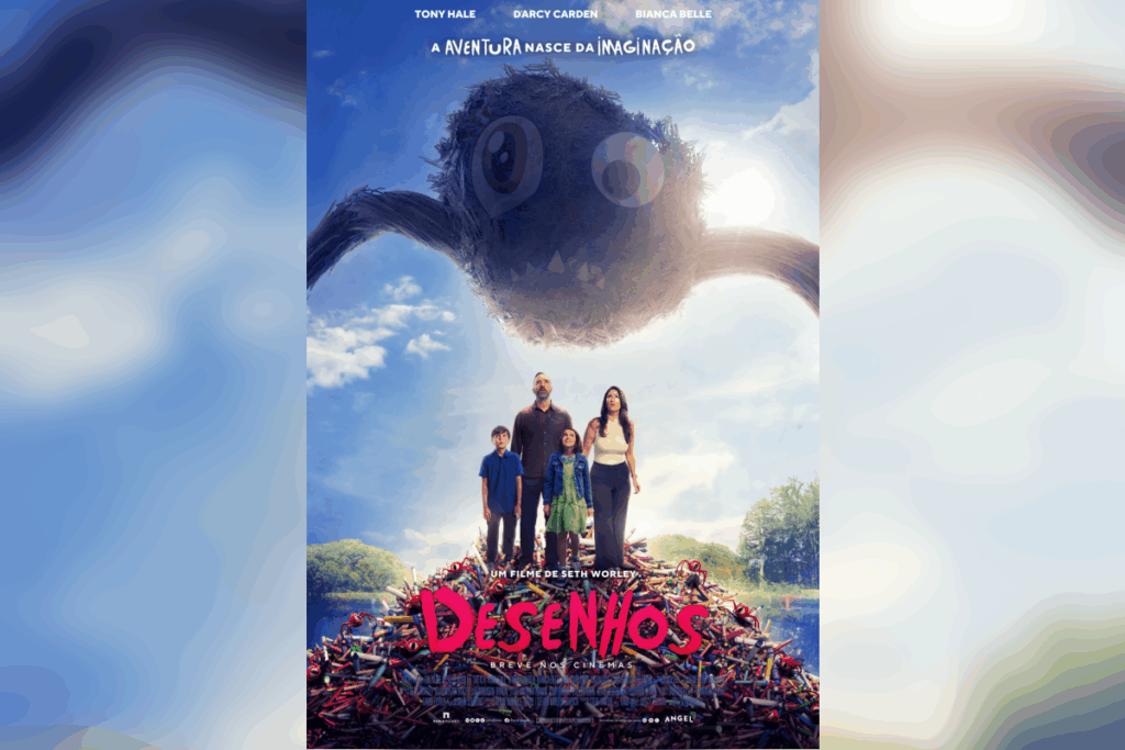 &#8220;Desenhos&#8221; traz criaturas que ganham vida após o caderno de uma jovem cair em um lago misterioso (Imagem: Reprodução digital | Paris Filmes)