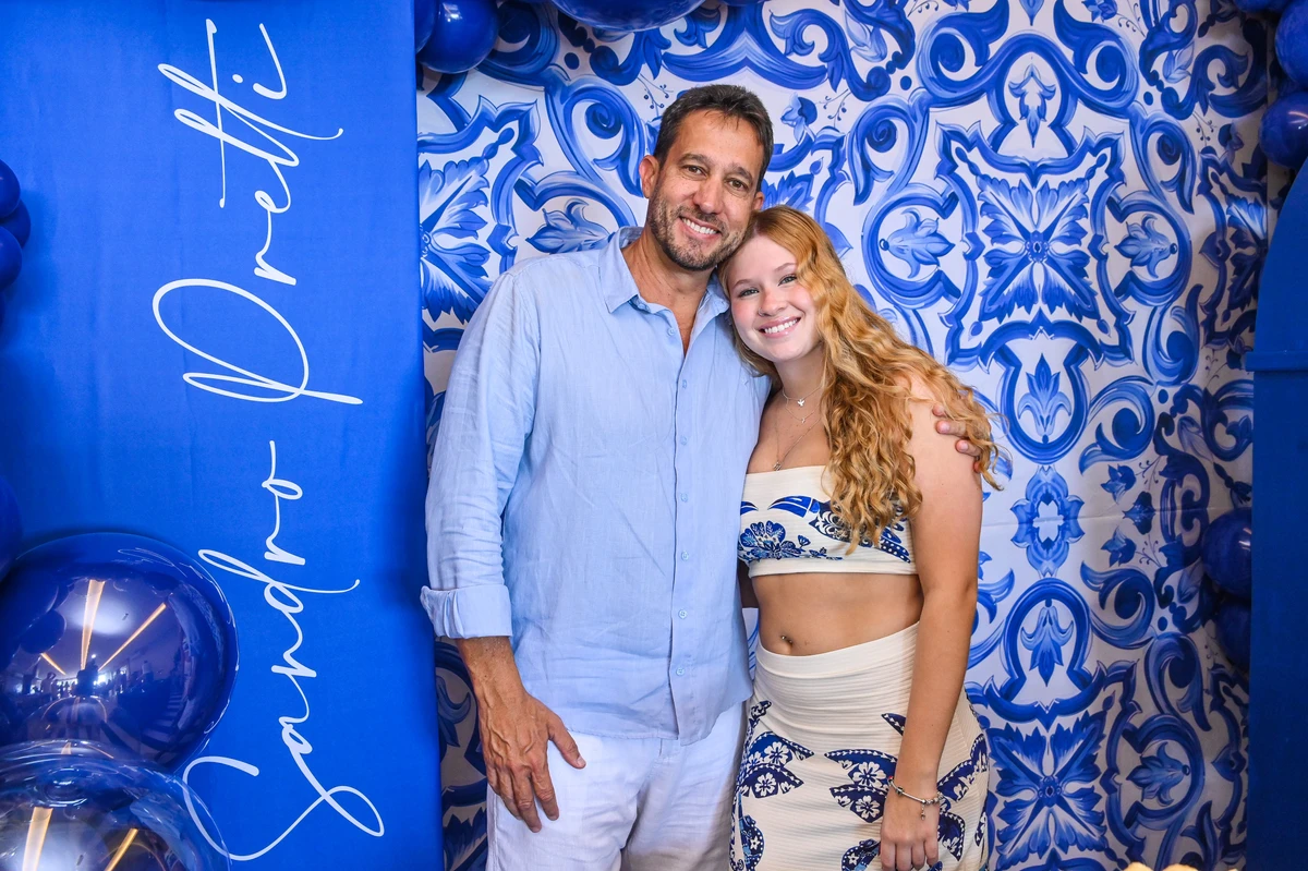 Sandro Pretti e a filha Yasmin