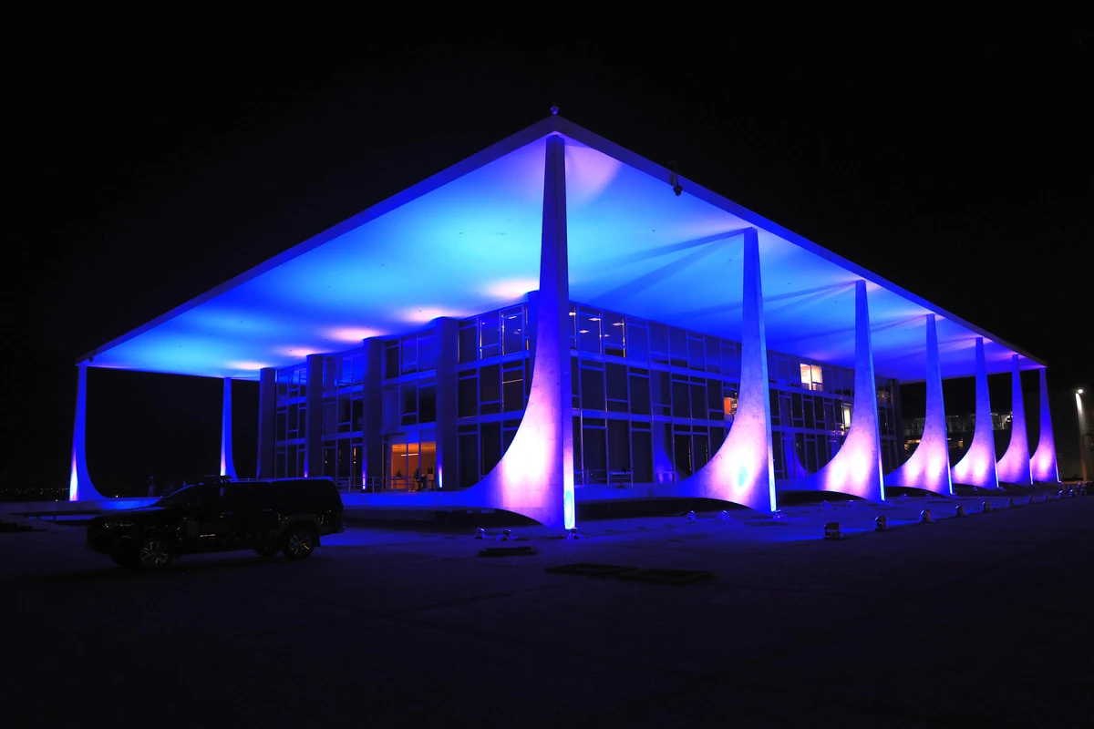 Sede do Supremo Tribunal Federal (STF), em Brasília, onde acontece julgamento do ex-presidente Jair Bolsonaro (PL) e mais 7 réus no STF por trama golpista