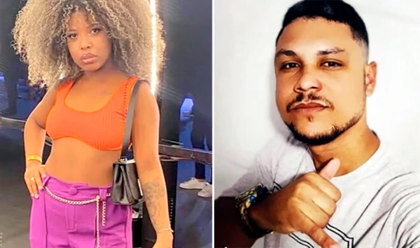 À esquerda, Micaela, mulher foragida da Justiça pela morte do marido Jorge (à direita)