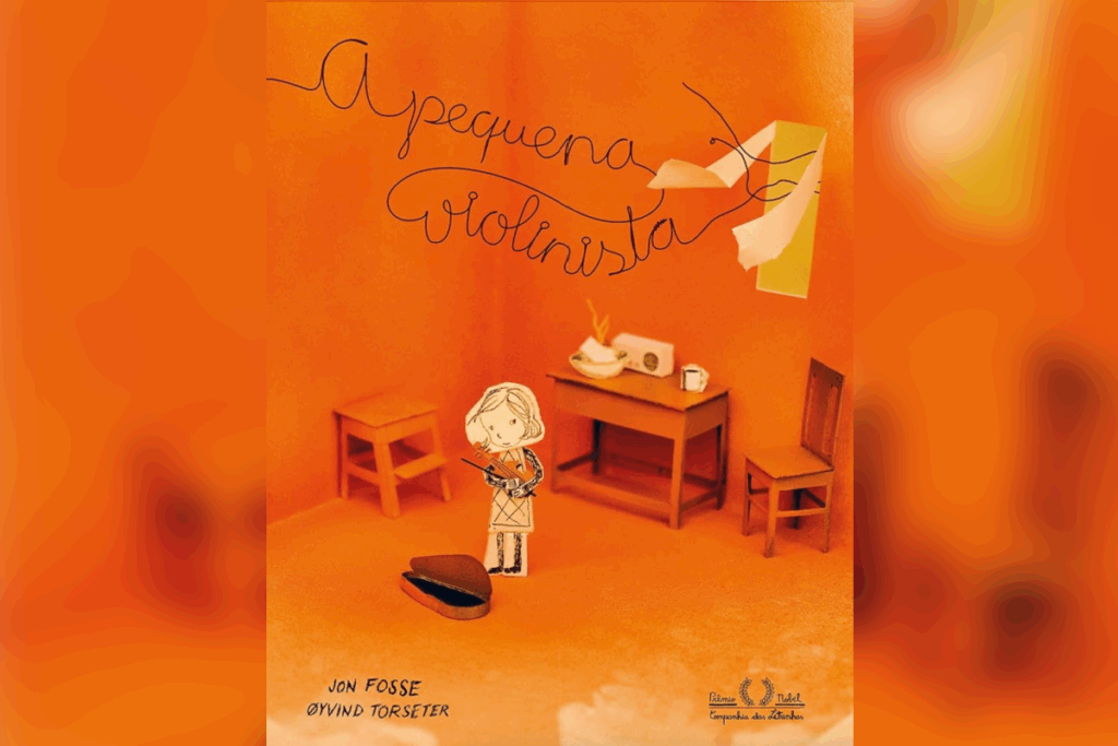 O livro “A pequena violinista” apresenta a jornada mágica de uma menina em busca do pai perdido, guiada pela força da música (Imagem: Reprodução digital | Companhia das Letrinhas)