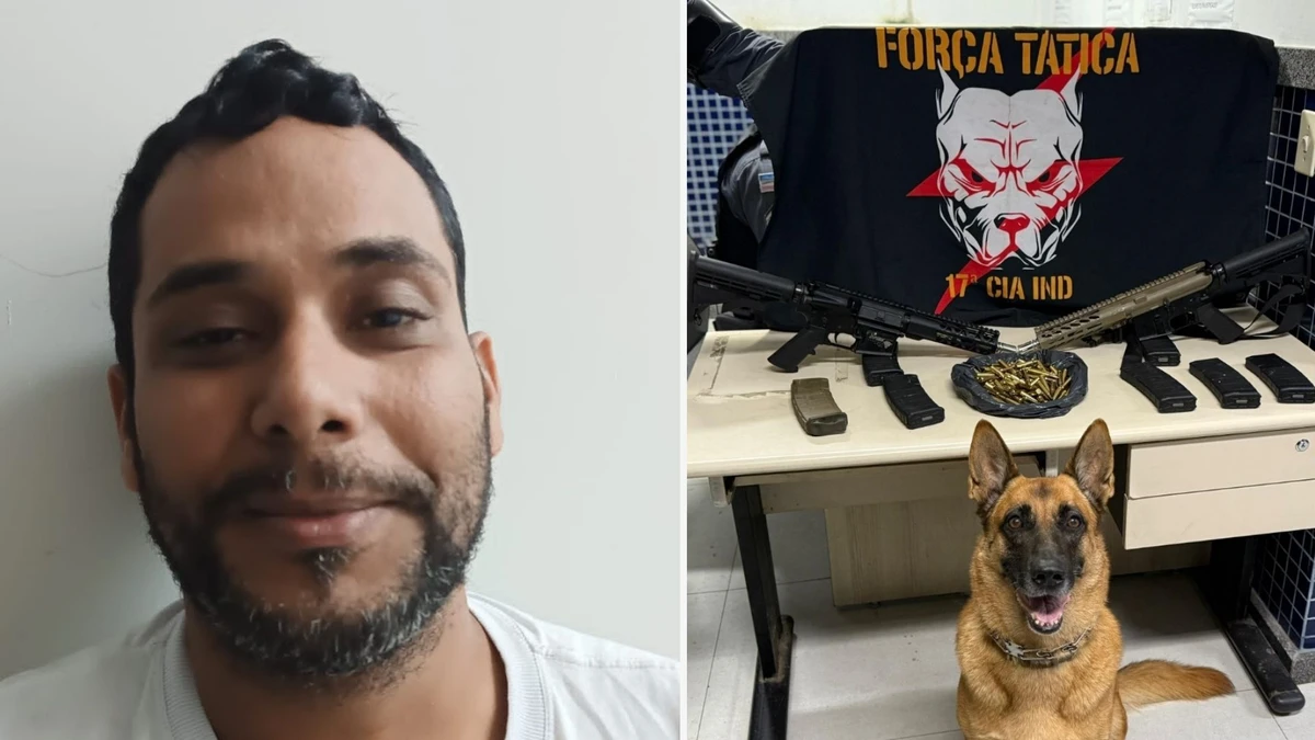 Fuzis que seriam de Thiago Jão apreendidos no dia 10 de junho no bairro Primeiro de Maio, em Vila Velha