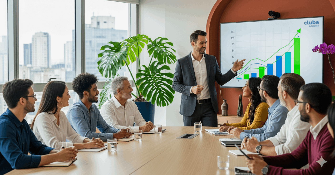 Investir em benefícios para funcionários é essencial para as empresas que desejam diminuir a rotatividade e aumentar o engajamento da equipe. Crédito: Gerado por IA