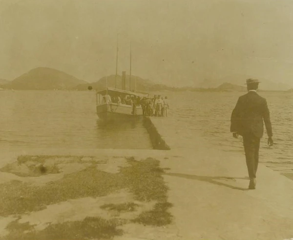 Cais dos Padres localizado na Prainha, em Vila Velha, em 1910.