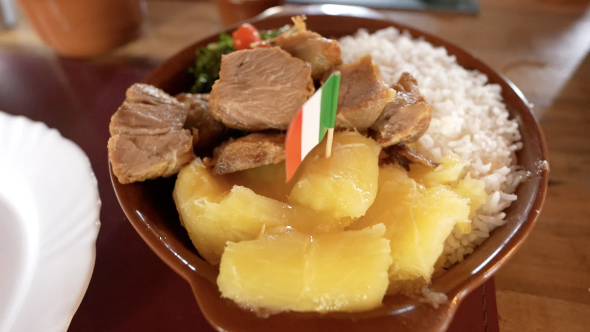 Prato do restaurante Casa do Nonno, em Ibiraçu, resgata tradições italianas