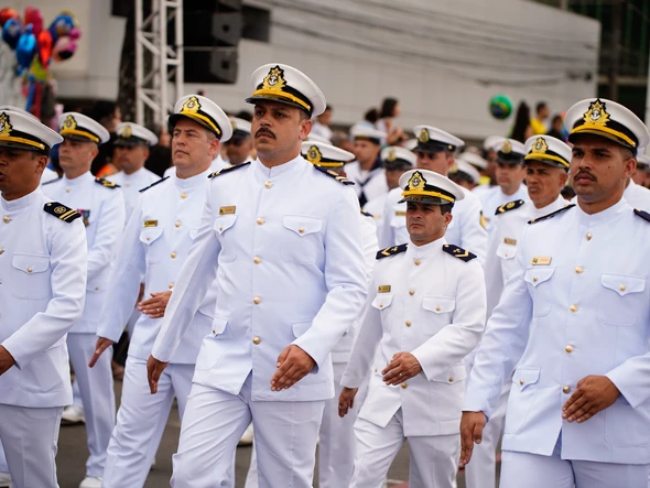 Desfile do 7 de Setembro na Avenida Beira-Mar, em Vitória por Fernando Madeira