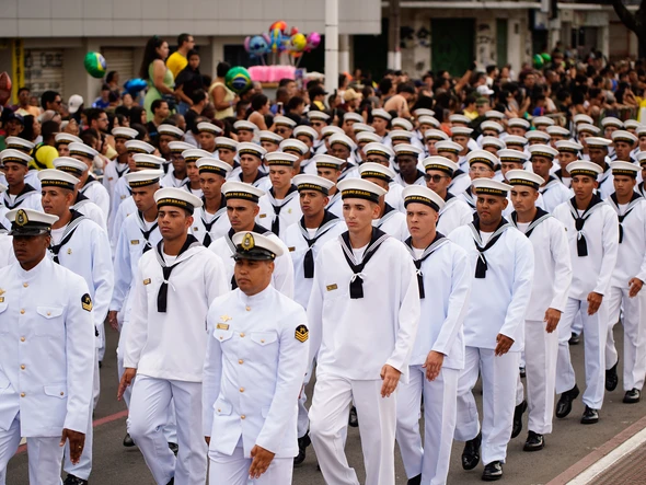 Desfile do 7 de Setembro na Avenida Beira-Mar, em Vitória por Fernando Madeira