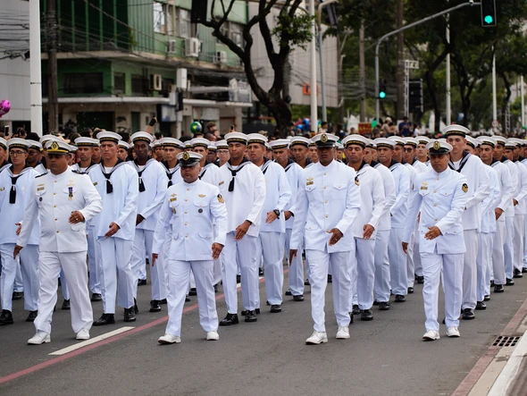 Desfile do 7 de Setembro na Avenida Beira-Mar, em Vitória por Fernando Madeira