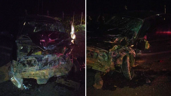 Batida aconteceu na tarde desse sábado (6) na zona rural do município; Menina morreu no local, já o motorista foi socorrido, porém, não resistiu