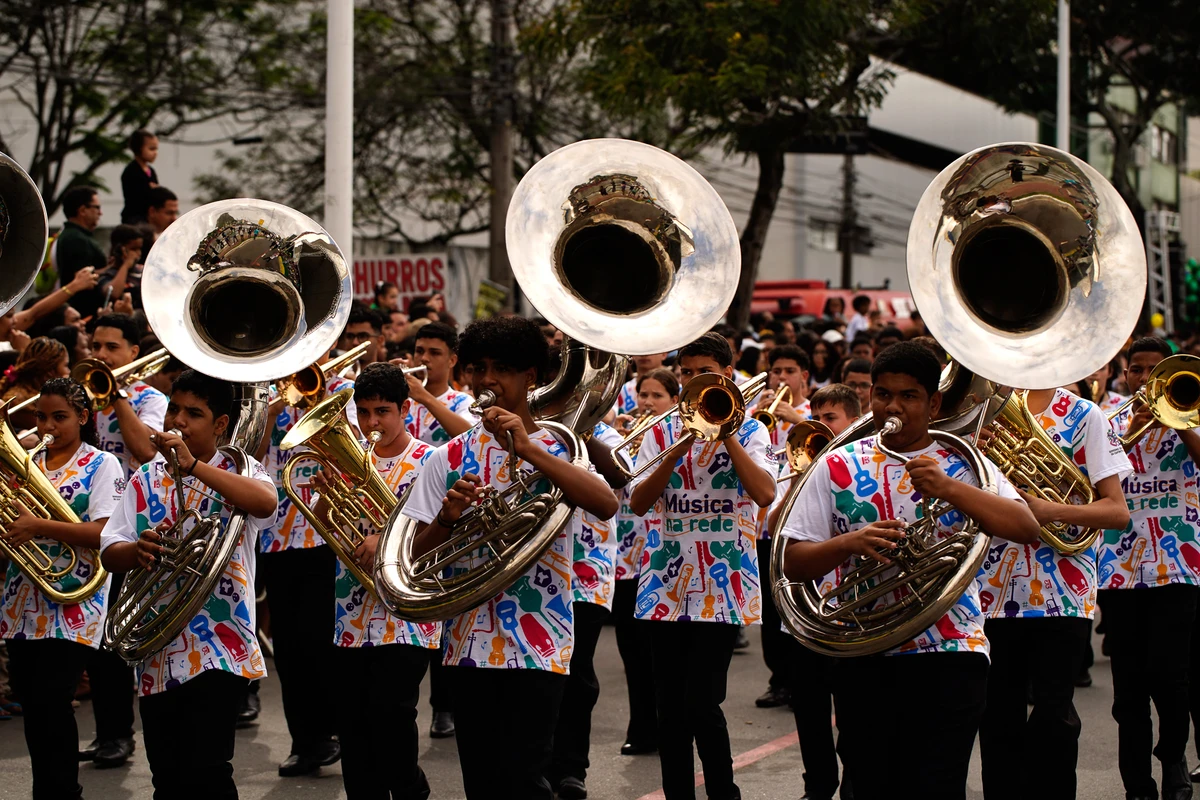 Desfile do 7 de Setembro na Avenida Beira-Mar, em Vitória por Fernando Madeira