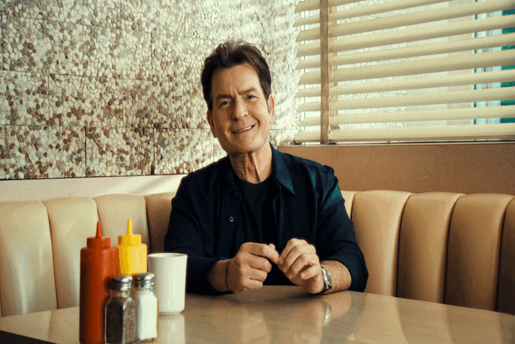 Em &#8220;aka Charlie Sheen&#8221;, o ator relembra sua história e como ela marcou Hollywood (Imagem: Reprodução digital | Netflix)