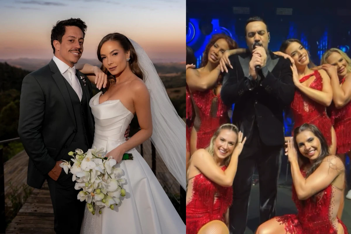 Belo foi a atração surpresa do casamento do humorista Renato Albani