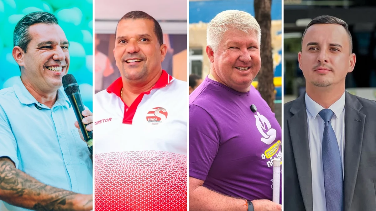 Os vereadores da Serra Saulinho da Academia (PDT), Cleber Serrinha (MDB), Wellington Alemão (Rede) e Teilton Valim (PDT), denunciados pelo MPES por suposto esquema de propina