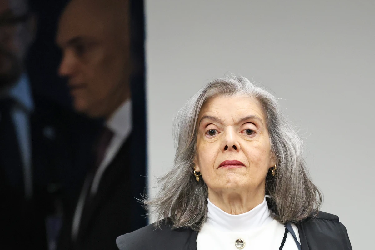 A ministra Cármen Lúcia durante sessão na Primeira Turma do Supremo Tribunal Federal (STF)