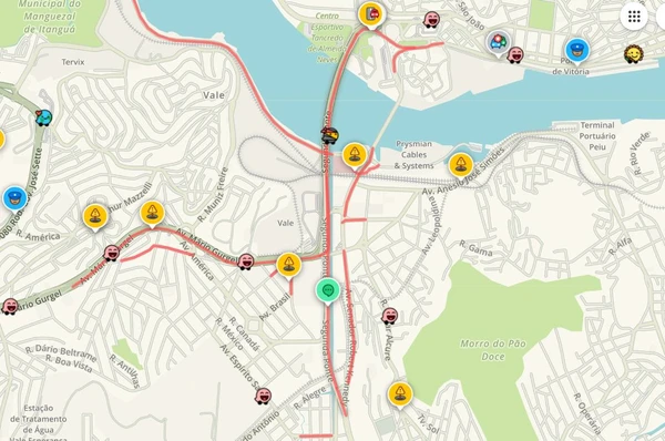 Congestionamento se estende até o bairro Alvorada, em Vila Velha