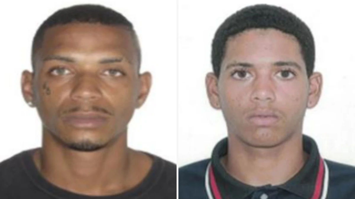 Da esquerda para direita: Vinícius Coutinho da Costa, 27 anos, e Kayque Siqueira da Silva, 18 anos