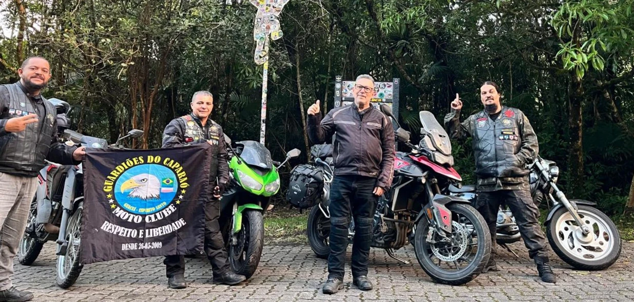 Chamado de Guardiões do Caparaó, grupo saiu de Guaçuí e viajou de moto por seis Estados brasileiros e dois países em apenas sete dias