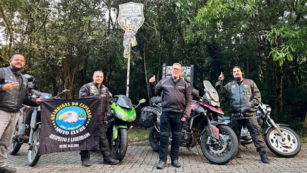 Chamado de Guardiões do Caparaó, grupo saiu de Guaçuí e viajou de moto por seis Estados brasileiros e dois países em apenas sete dias