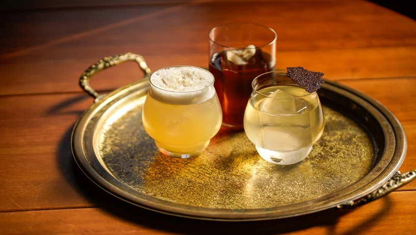 Drinks feitos com cachaça do restaurante Kairu