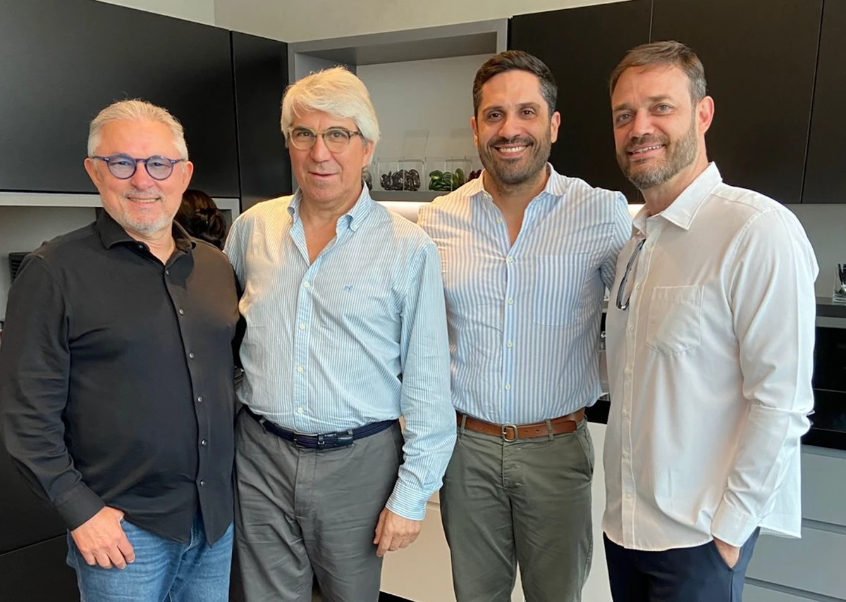 Augusto Teixeira, Carlos Guilherme, Giancarlo Baldassare e Evaldo Heiderich