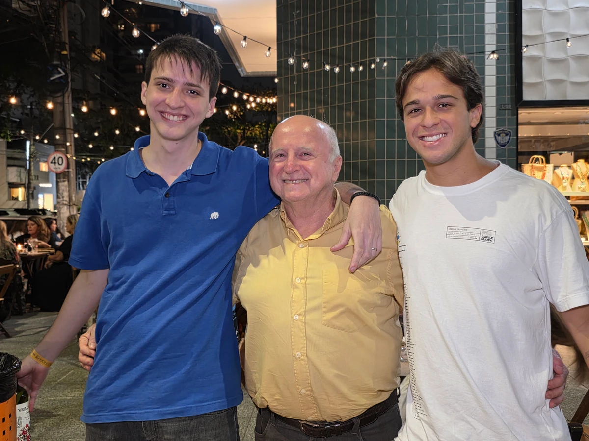 Enzo, Luca e Salomão Carasso