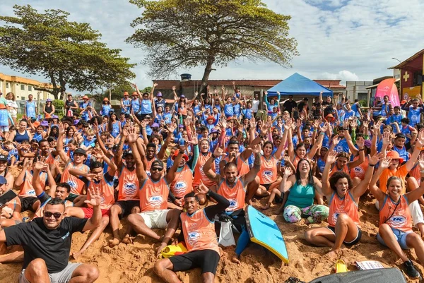 Aulão de Bodyboarding na praia de Carapebus, na Serra, reuniu 300 crianças e adolescentes