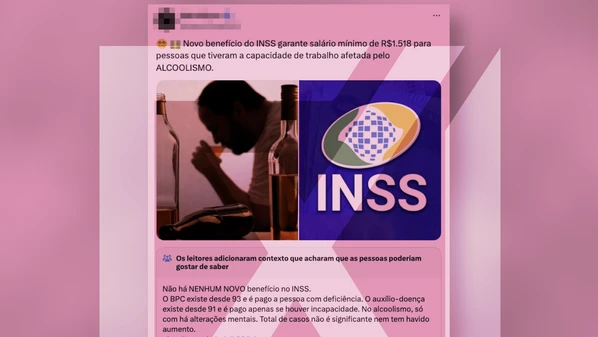 Segundo o INSS e ministérios, o alcoolismo só pode ser considerado em análises individuais de benefícios já existentes, como o BPC e o auxílio-doença. Não existe "Bolsa Alcoólatra".