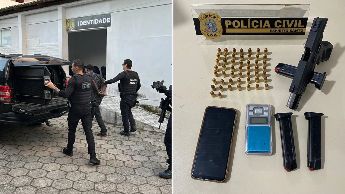 Operação prendeu duas pessoas e apreendeu uma arma em São Mateus