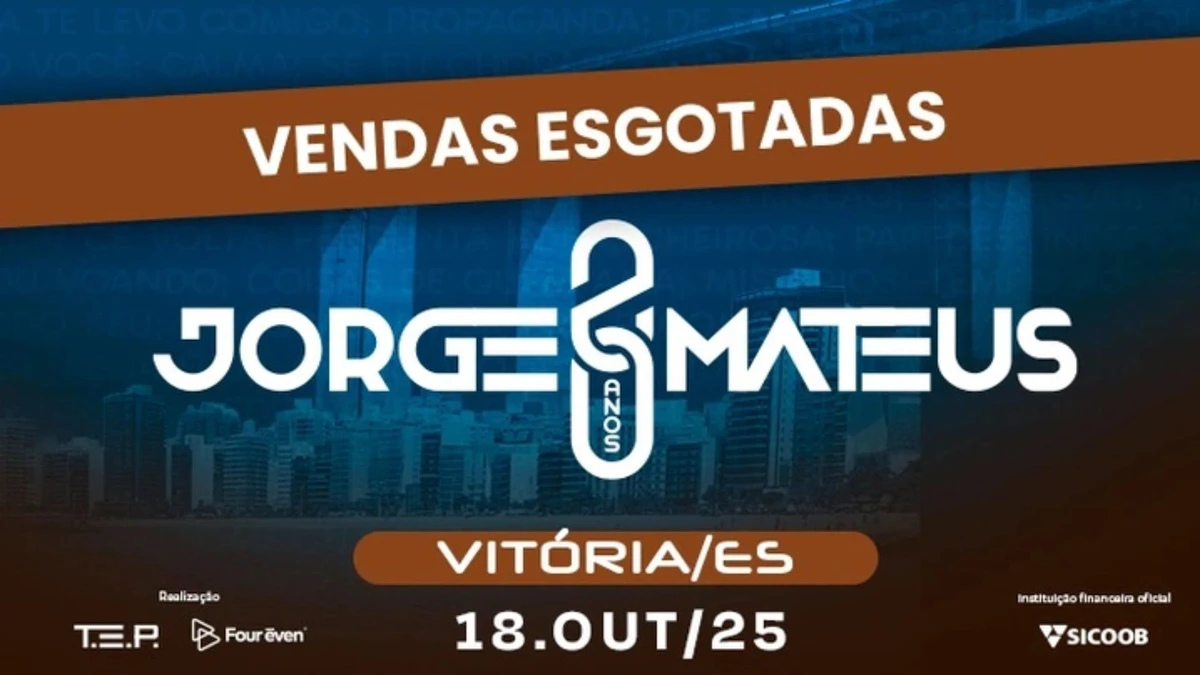 Banner da turnê do Jorge e Mateus