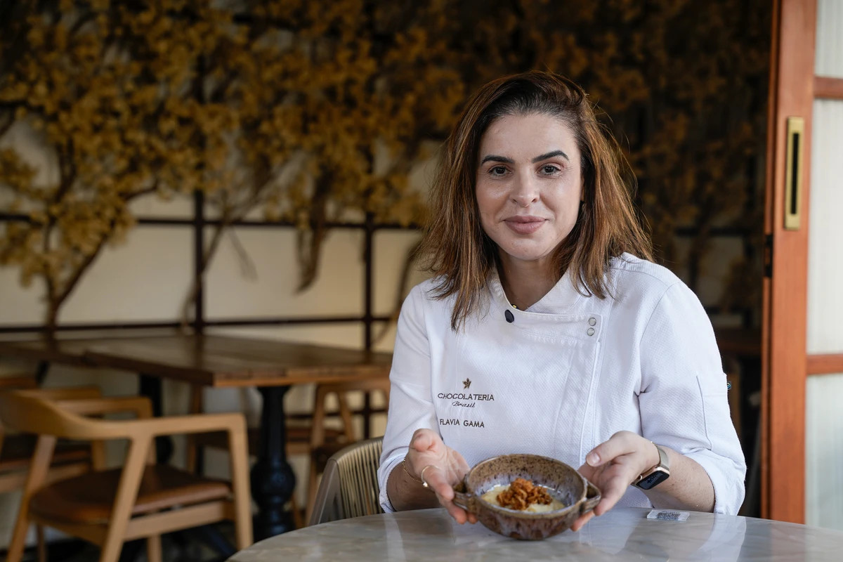 Doce produzido pela chef Flávia Gama
