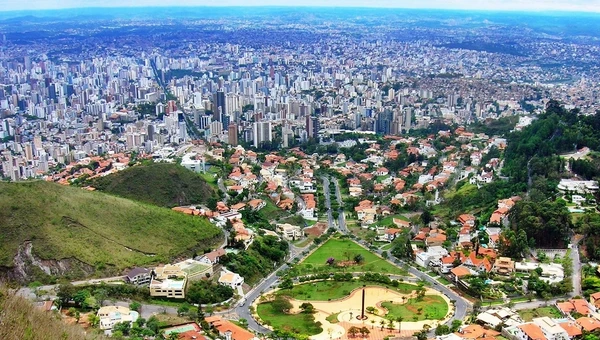 Vista panorâmica de Belo Horizonte, capital de Minas Gerais