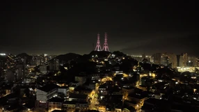 Iluminação cênica das torres de Jesus de Nazareth