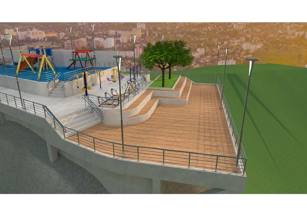 Bairro Bonfim, em Vitória, vai ganhar mirante, academia popular, playground, jardins e espaço de convivência por PMV/ Divulgação