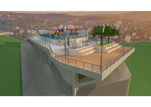 Bairro Bonfim, em Vitória, vai ganhar mirante, academia popular, playground, jardins e espaço de convivência por PMV/ Divulgação