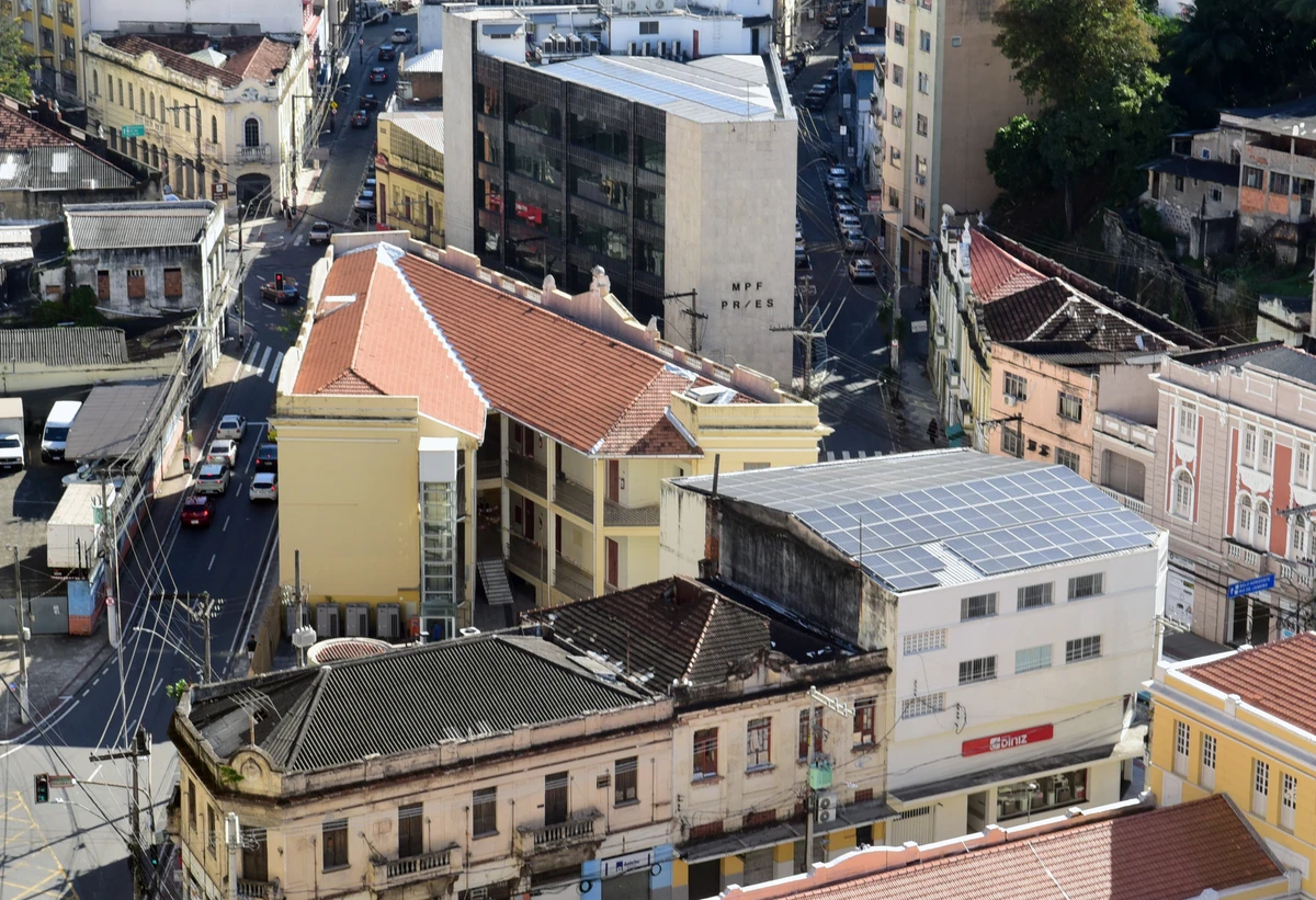 Praça Costa Pereira, no Centro de Vitória, vista do terraço do SESC Glória por Carlos Alberto Silva