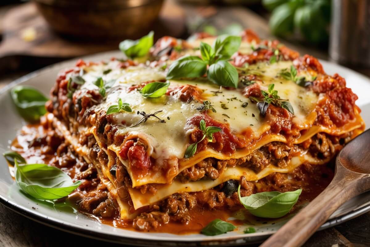 Lasanha com molho à bolonhesa (Imagem: Sophie_Marie | Shutterstock)