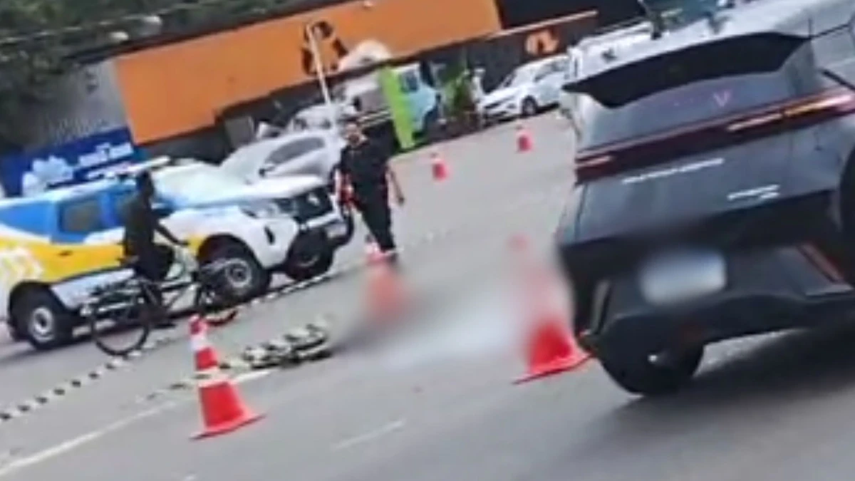 Acidente de trânsito com vítima fatal foi registrado nesta sexta-feira (19), entre os bairros Alterosas e Nova Zelândia, na Serra