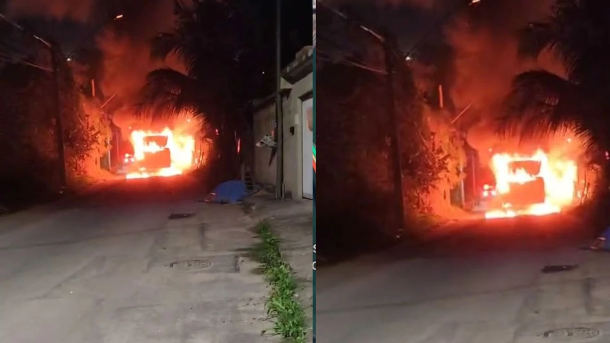 Ônibus é incendiado na Serra 