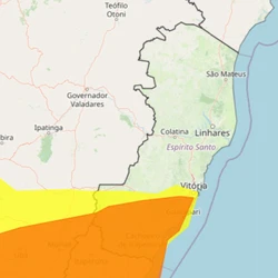 Avisos, validos até  terça-feira (23), abrangem cidades das regiões Sul, Serrana e Grande Vitória