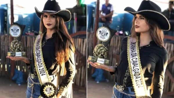 Gabrielly Moreira, de 16 anos, foi Rainha da Cavalgada de Pedra Branca